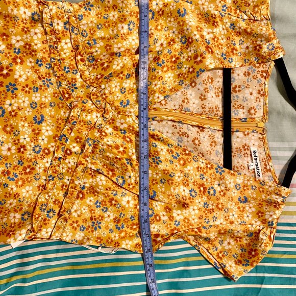 Reformation Kaye Floral-Print Silk Midi Dress NWT (Reformation) - Picture 7 of 9